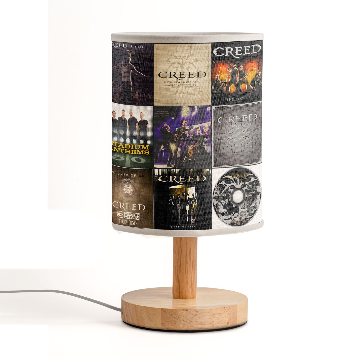 Creed Album Collage Lamp – 2000s Rock Legends Home Decor Light