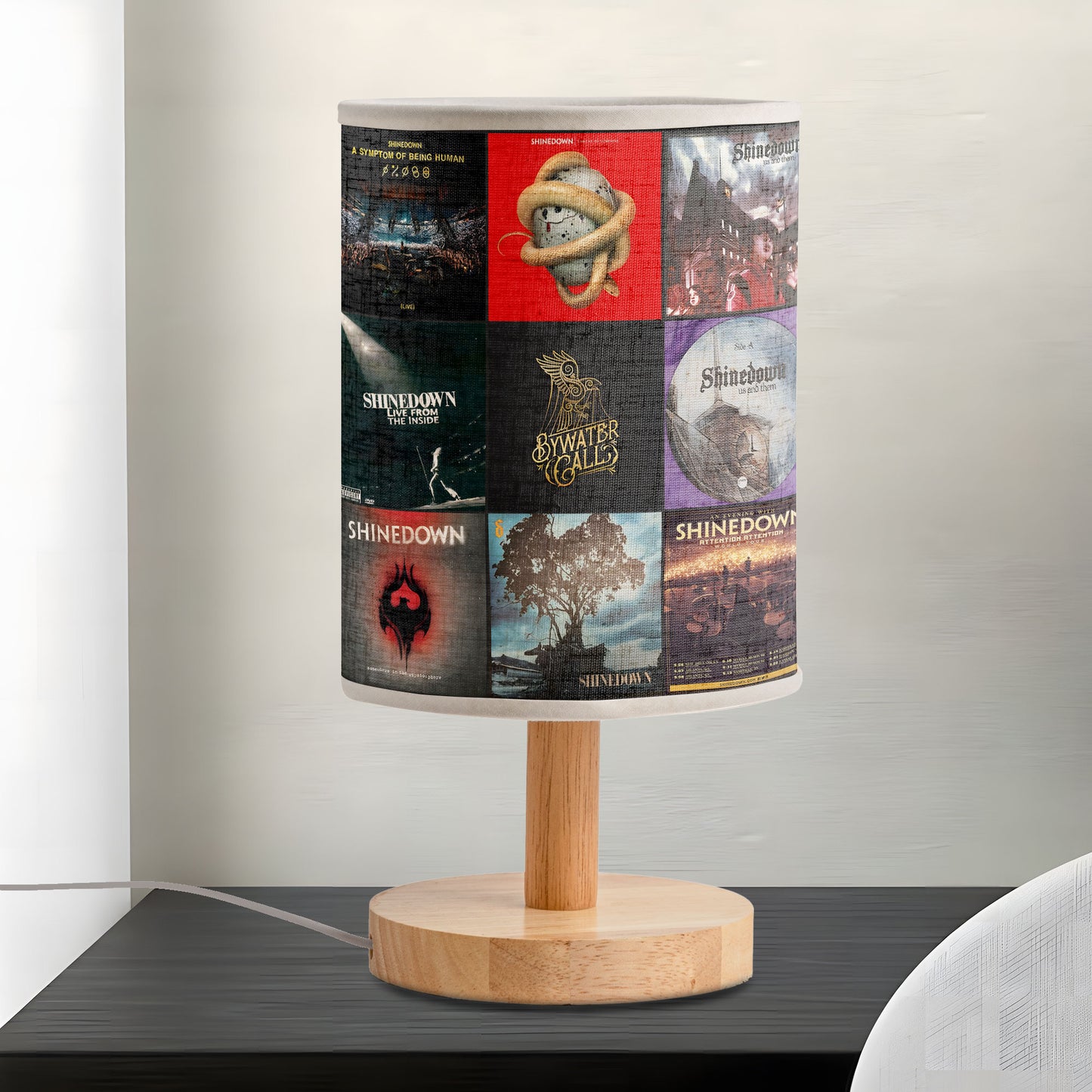 Shinedown Fabric Lamp – Modern Rock Energy