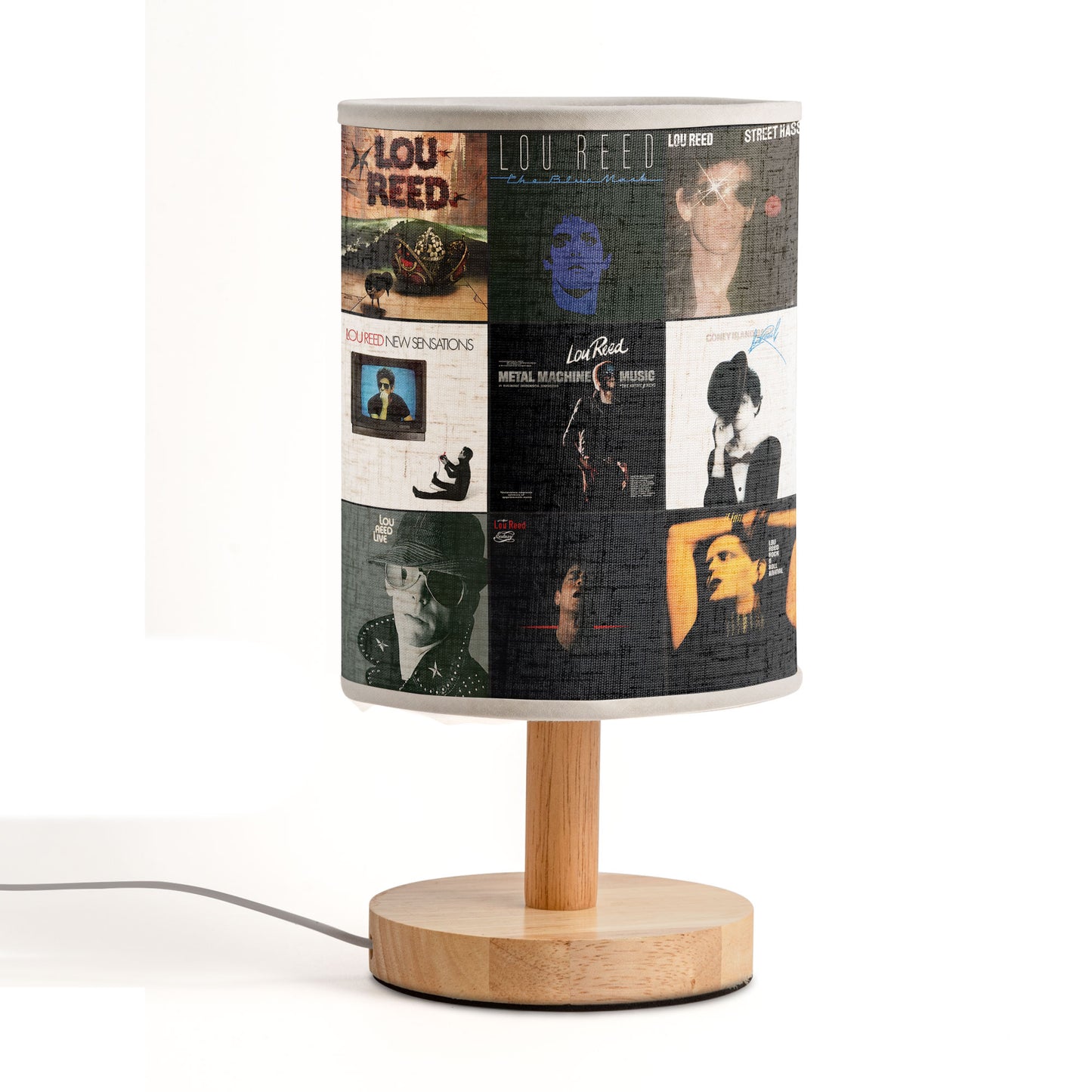 Lou Reed Albums Fabric Lamp – The Velvet Glow