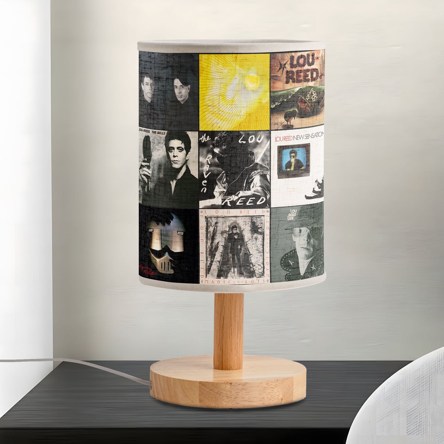 Lou Reed Albums Fabric Lamp – The Velvet Glow