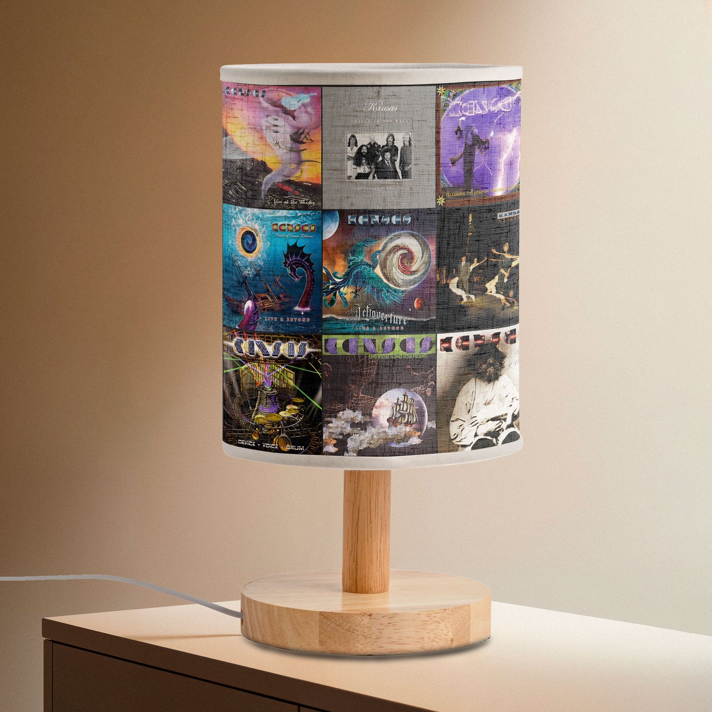 Kansas Fabric Lamp – Classic Rock Dreams