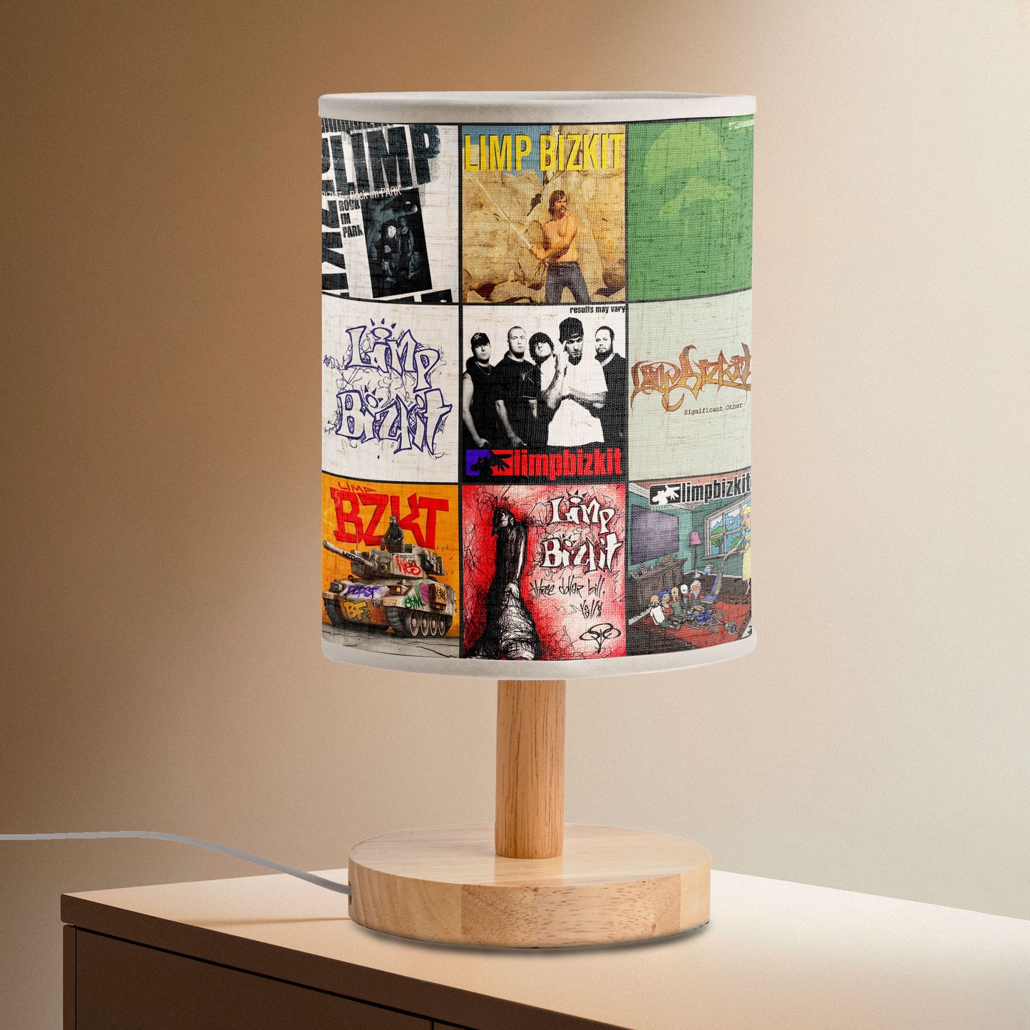 Limp Bizkit Fabric Lamp – 2000s Rock Energy