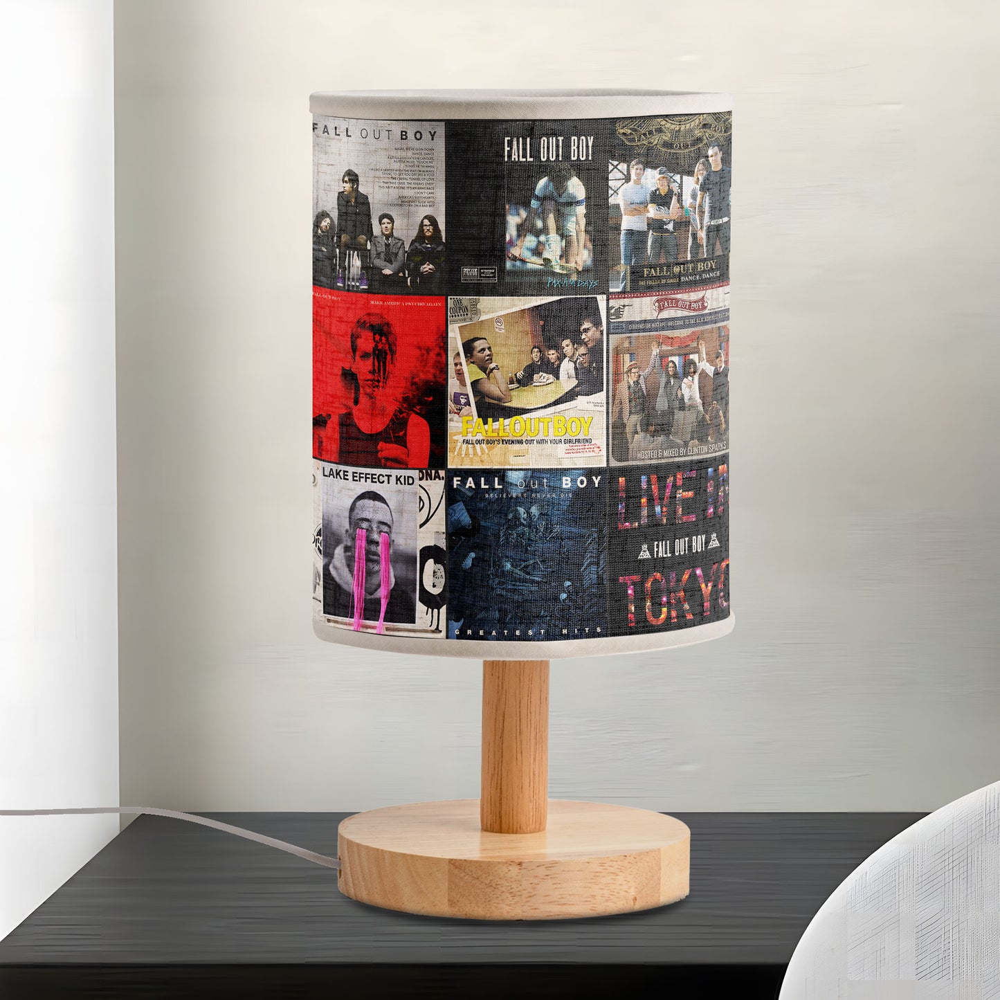 Fall Out Boy Fabric Lamp – Pop-Punk Memories