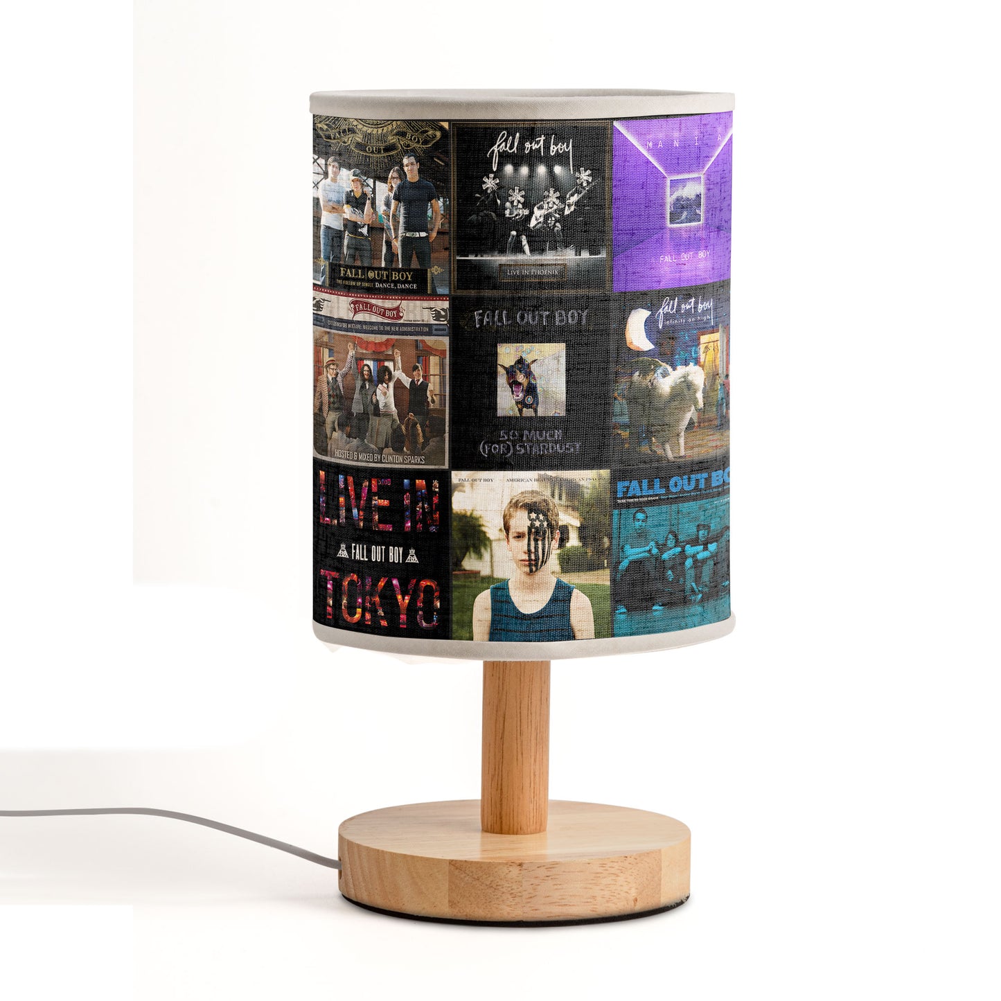 Fall Out Boy Fabric Lamp – Pop-Punk Memories