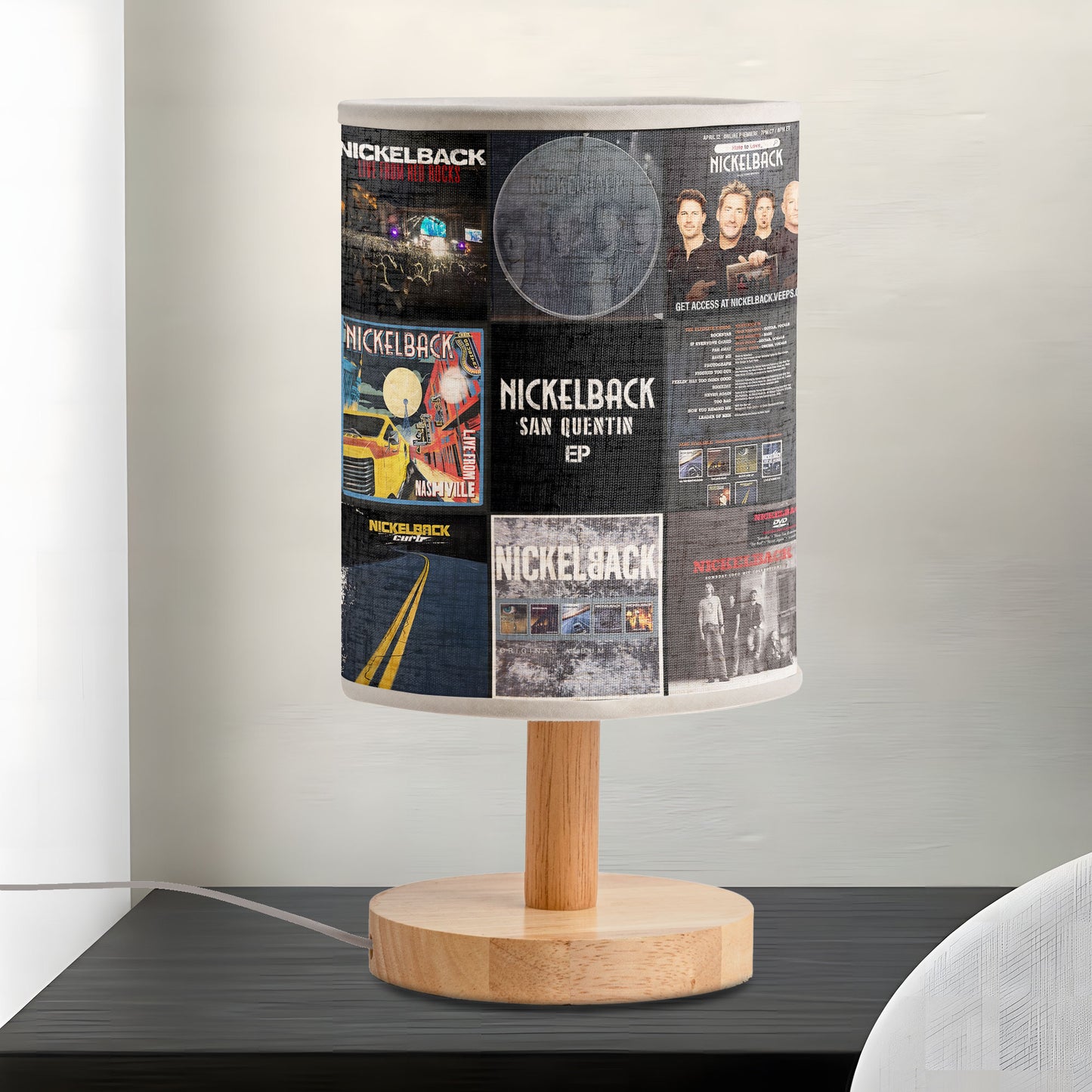 Nickelback Fabric Lamp – Rock Ballad Memories