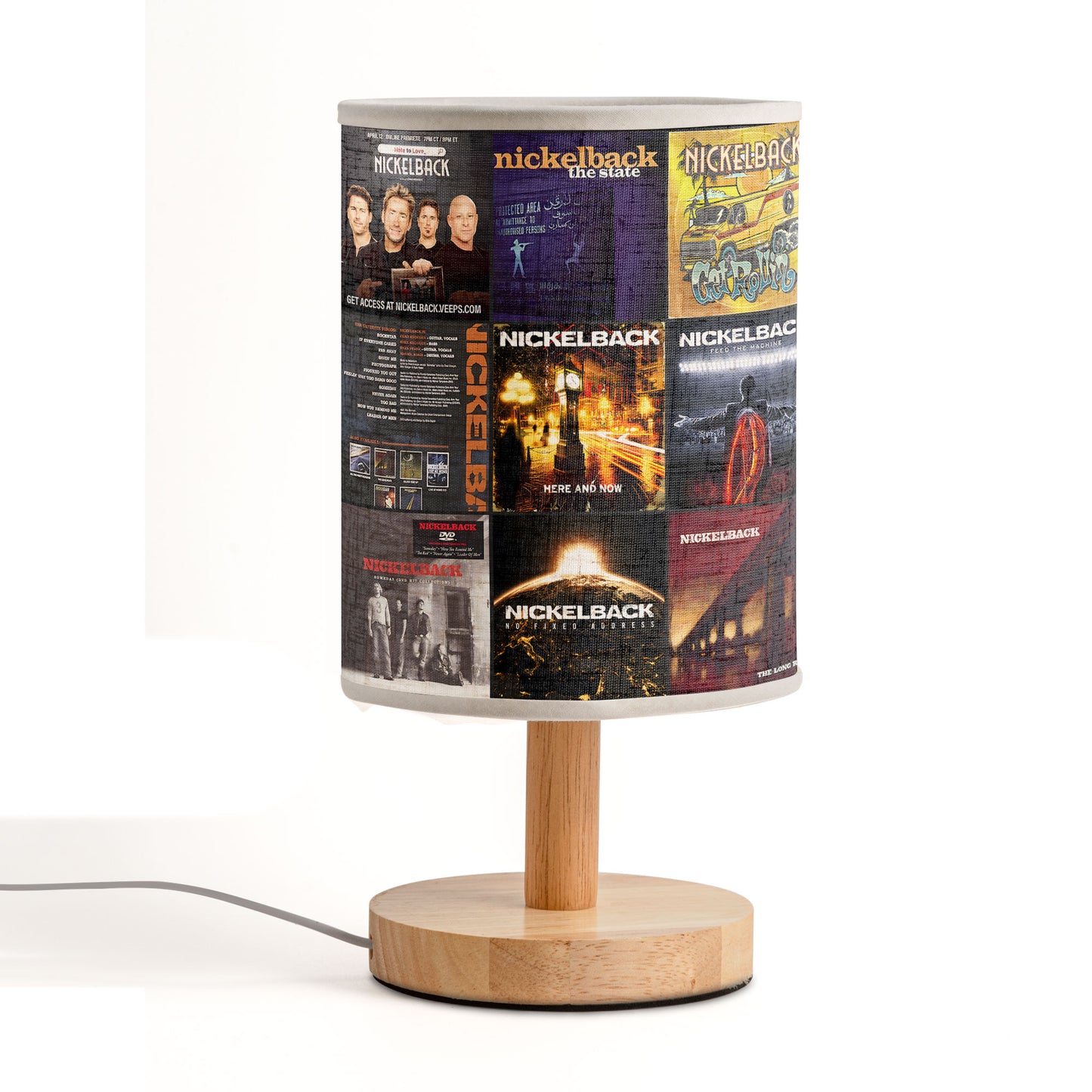 Nickelback Fabric Lamp – Rock Ballad Memories