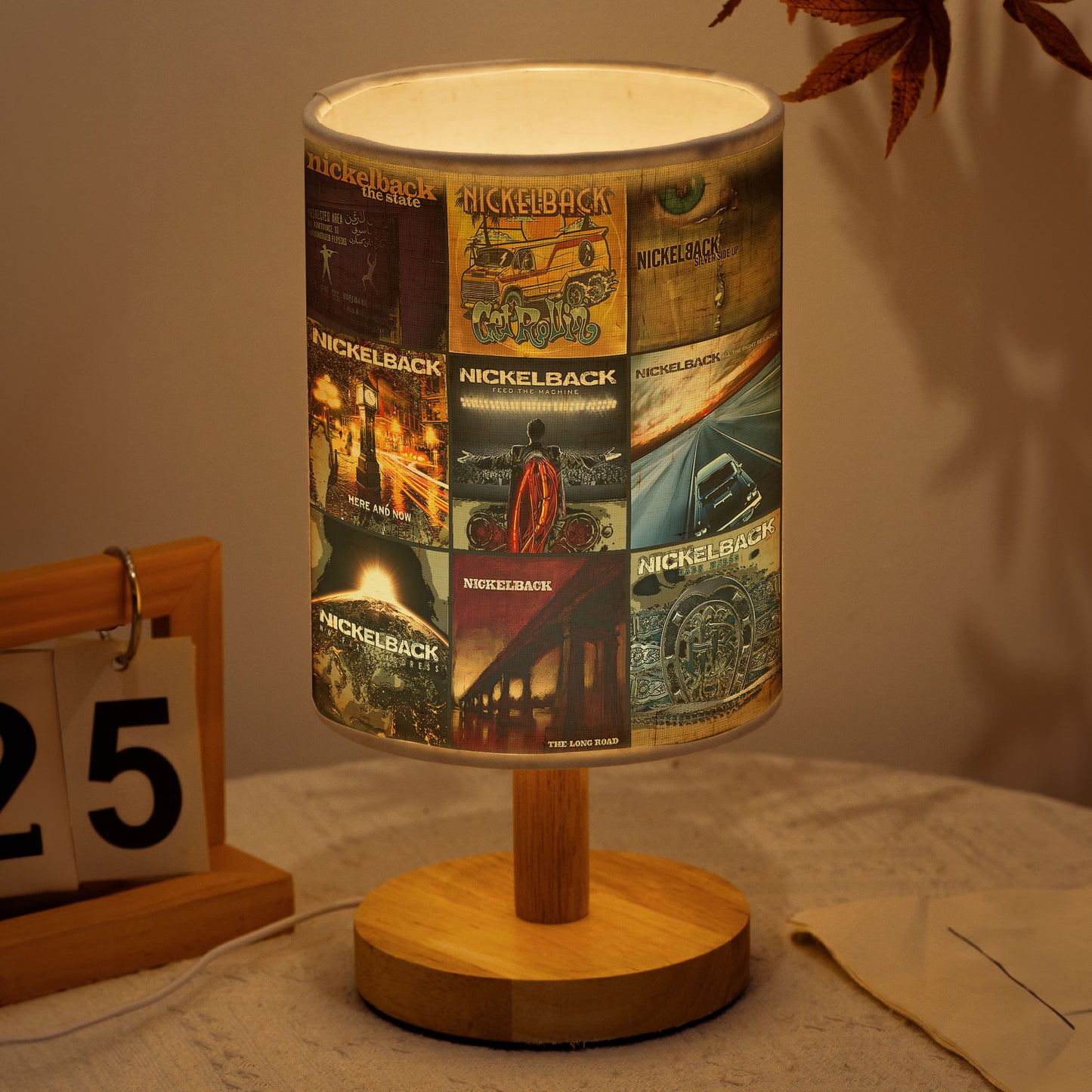 Nickelback Fabric Lamp – Rock Ballad Memories