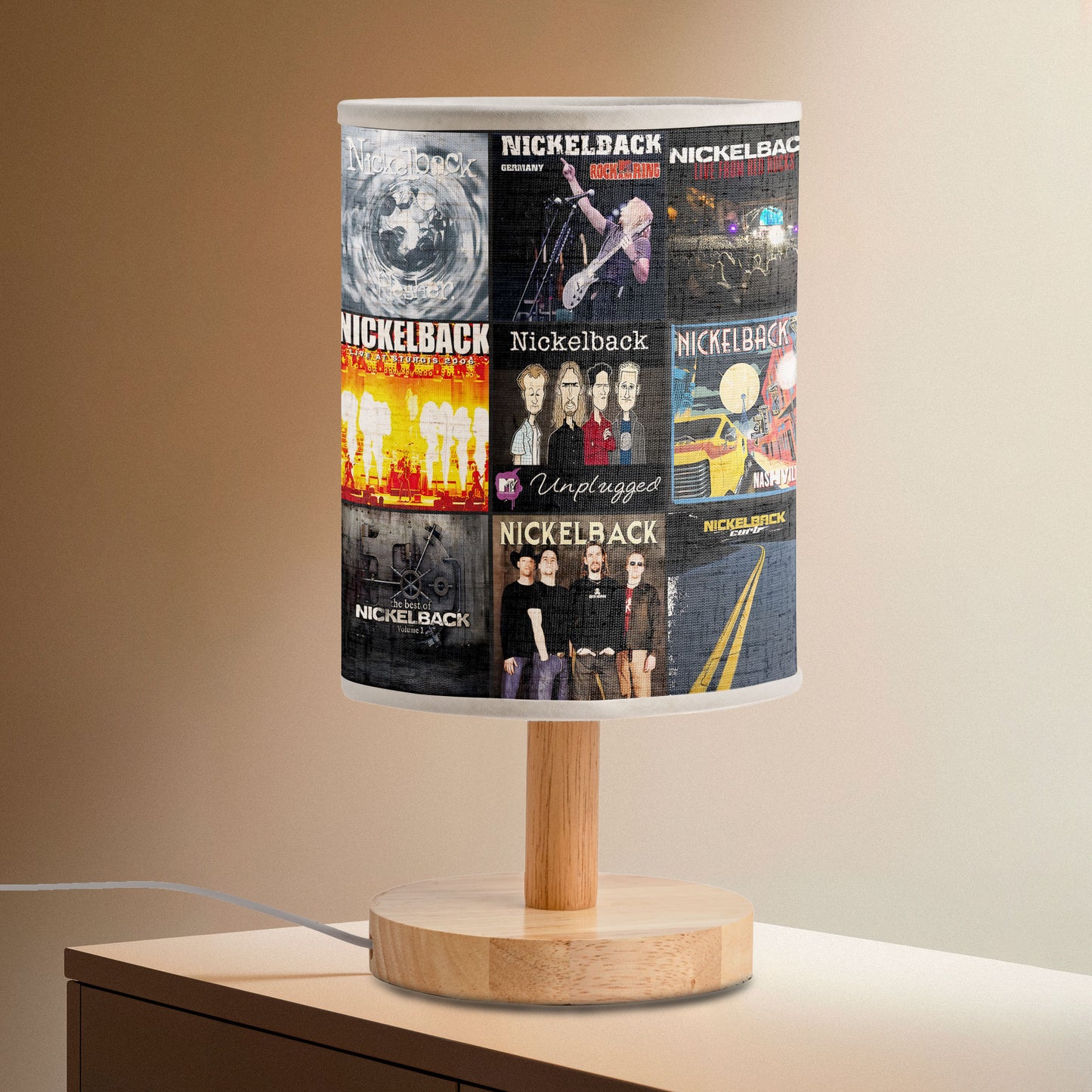 Nickelback Fabric Lamp – Rock Ballad Memories