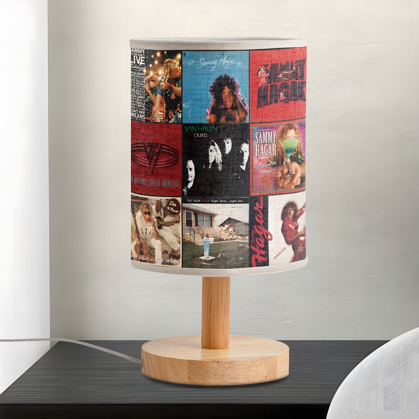 Sammy Hagar Albums Lamp – Rock Legend Tribute Table Light