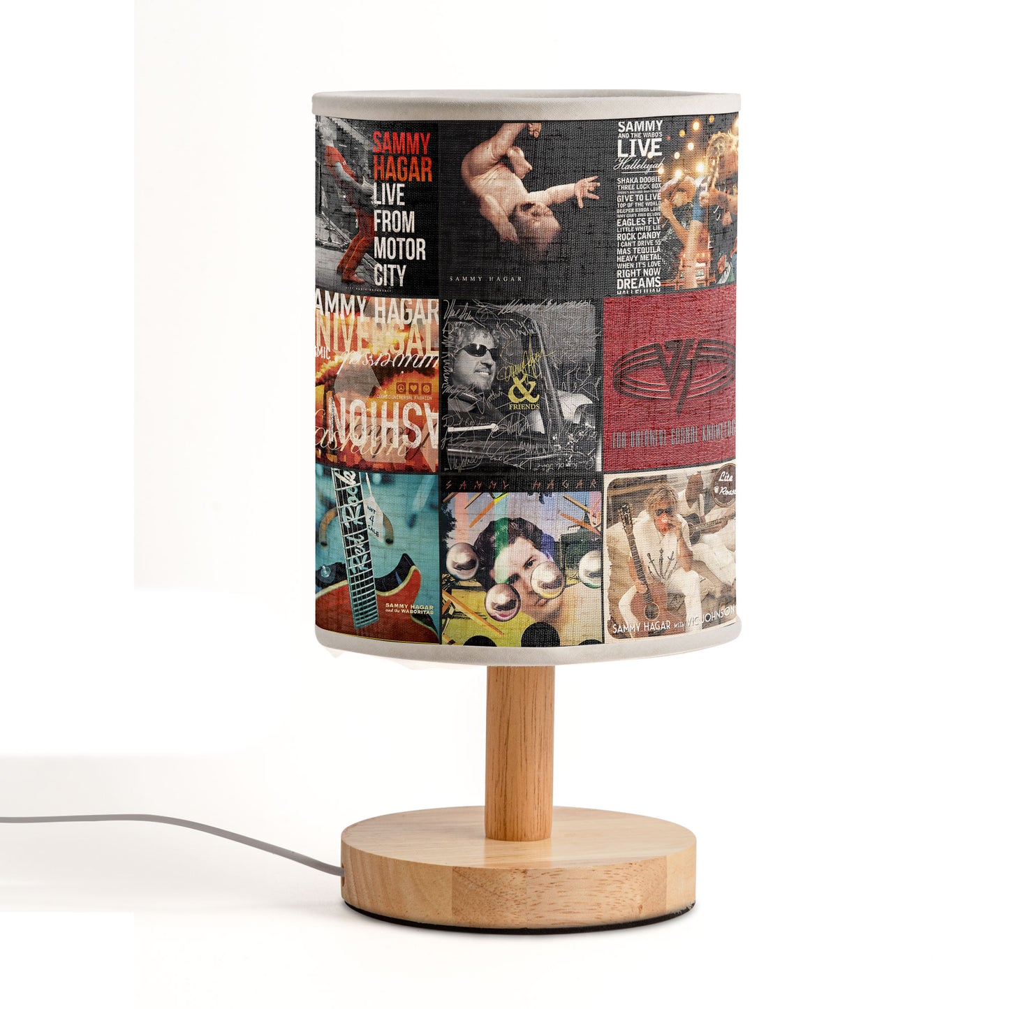 Sammy Hagar Albums Lamp – Rock Legend Tribute Table Light