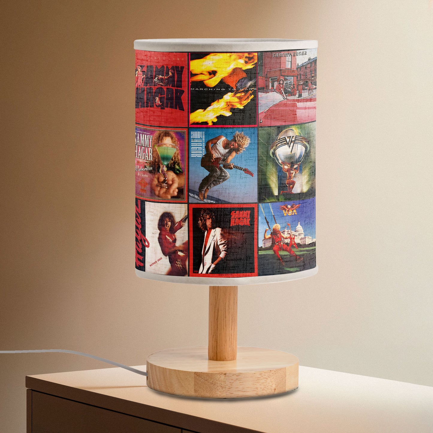 Sammy Hagar Albums Lamp – Rock Legend Tribute Table Light