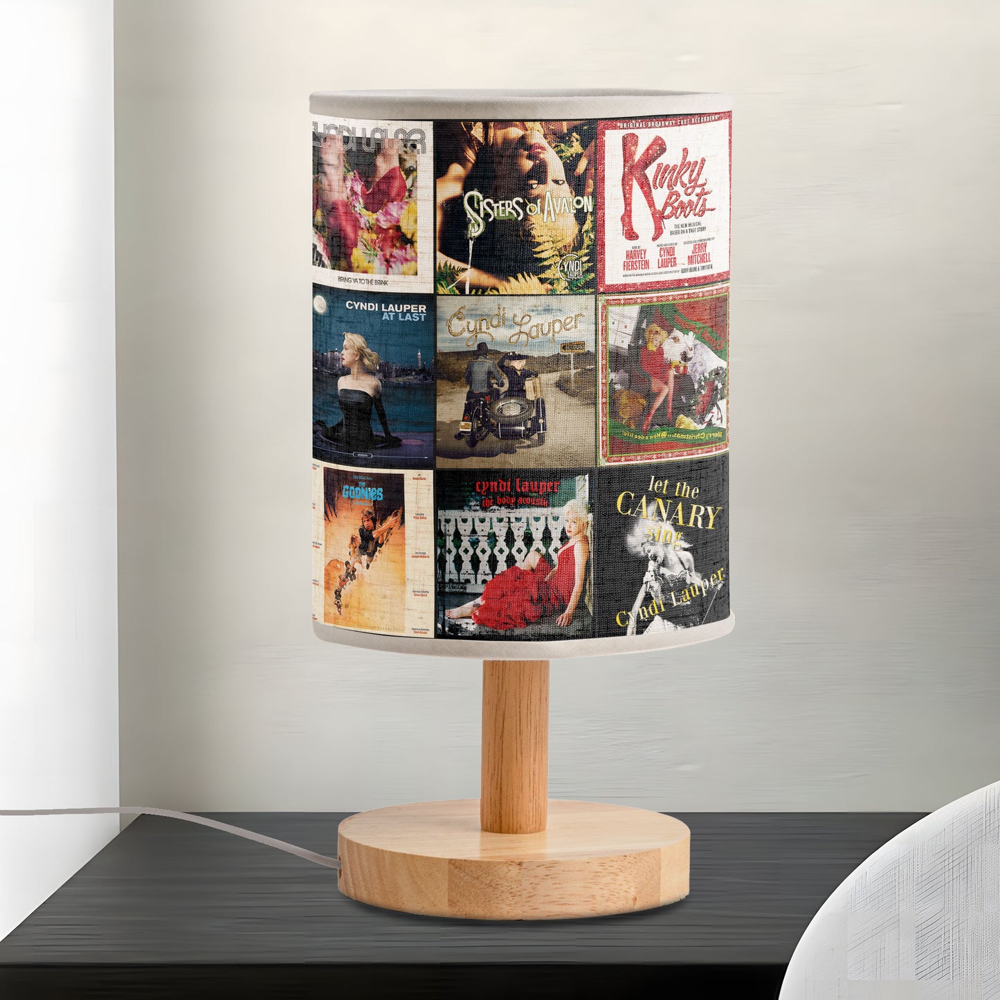 Cyndi Lauper Album Art Lamp – Retro Pop Music Décor Light for 80s Lovers