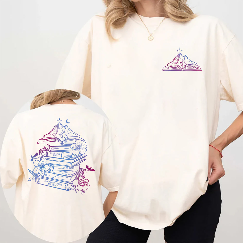Bookish Mountains Tee – For Fans of SJM’s Worlds Shirt