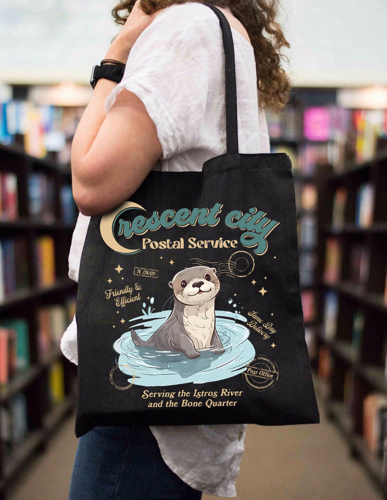 Crescent City Postal Service – Otter Messenger Tote Bag