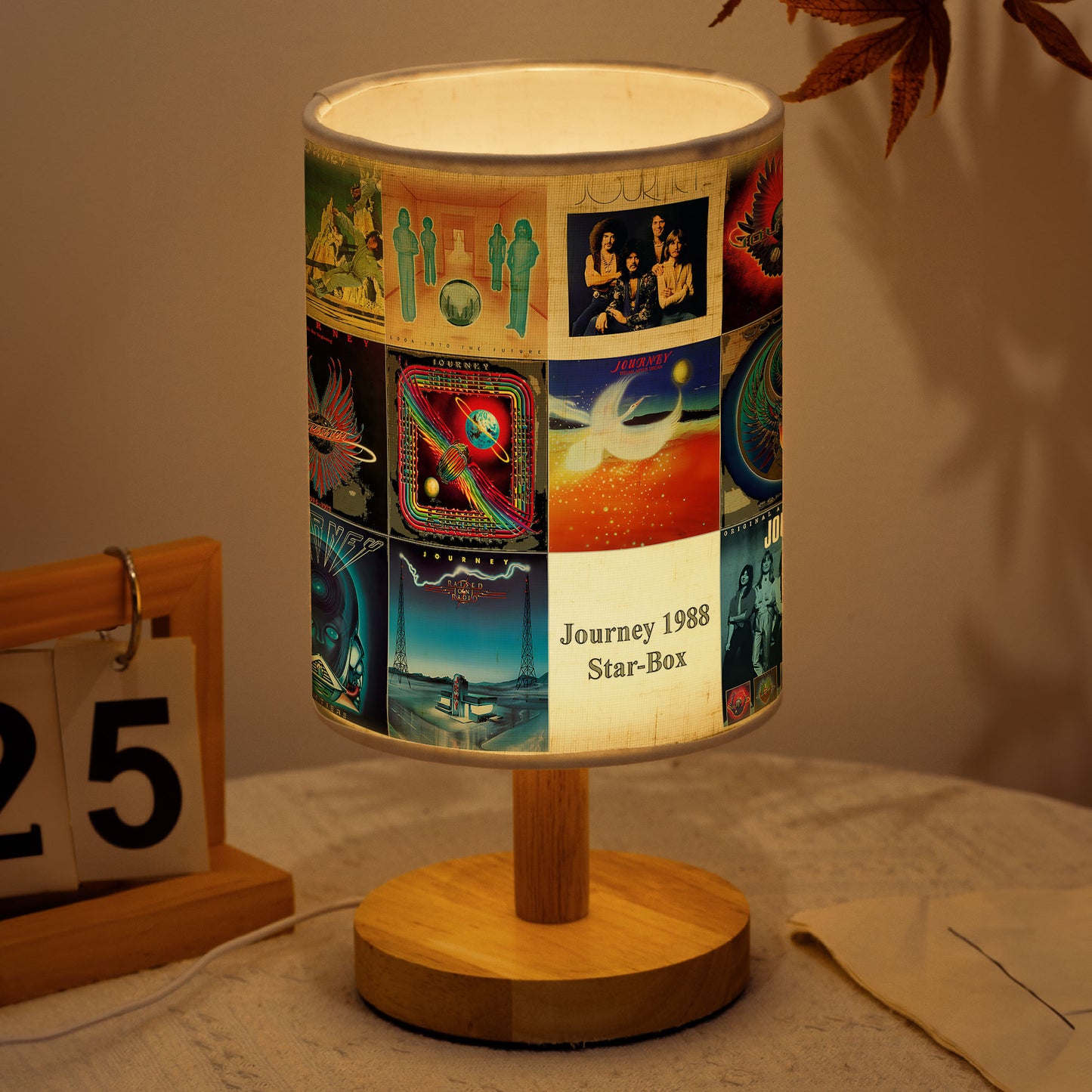 Journey Band Album Cover Lamp – 1988 Star Box Retro Music Decor