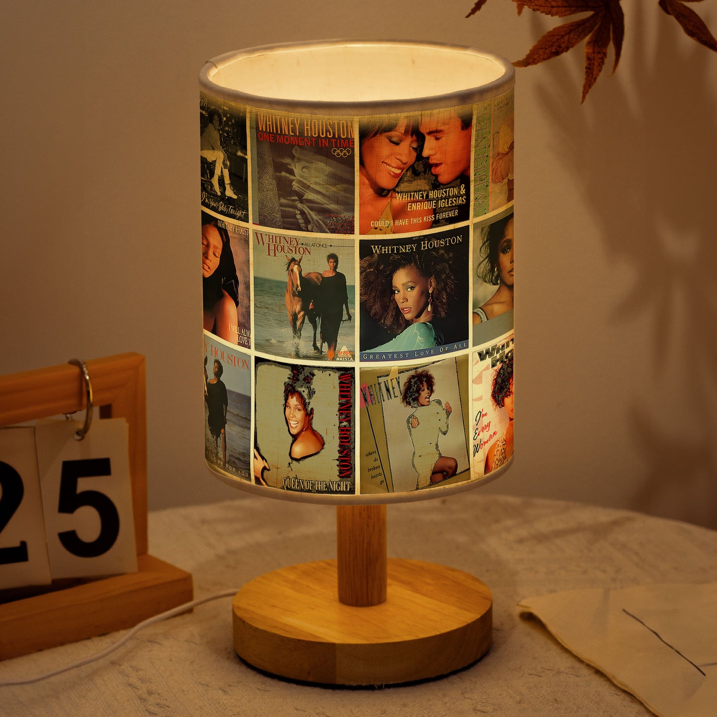 Whitney Houston Album Cover Lamp – Retro Music Legend Table Light