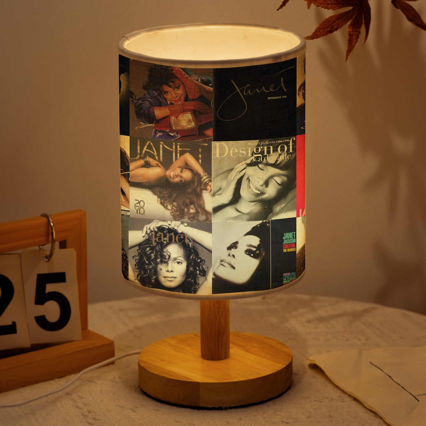 🎶 Janet Jackson Album Cover Table Lamp – Music Icon Edition