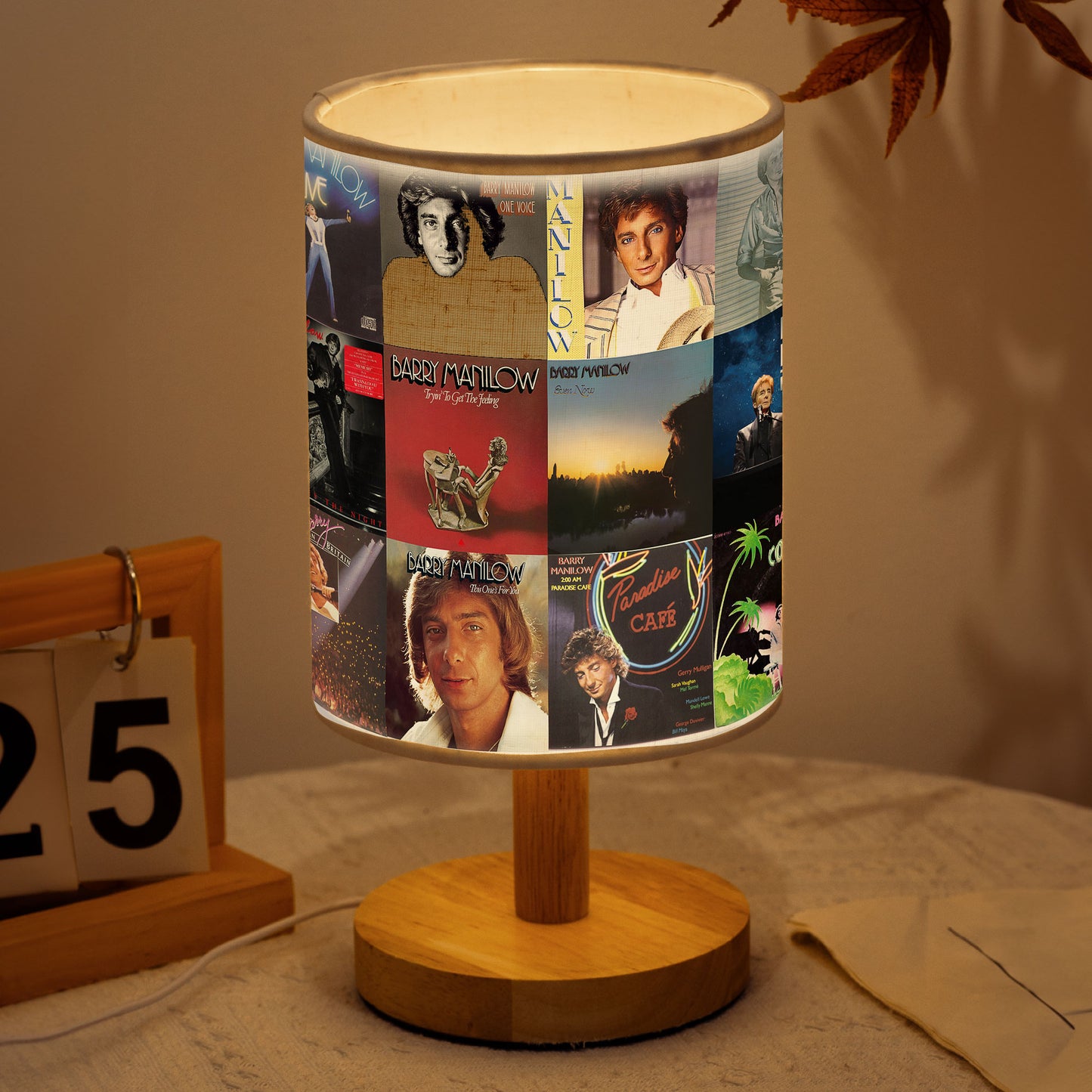 Barry Manilow Fabric Lamp – Classic Romance Glow