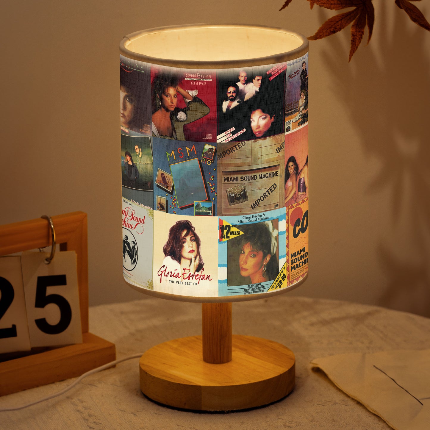 Gloria Estefan & Miami Sound Machine Albums Lamp – Retro Latin Pop Table Light