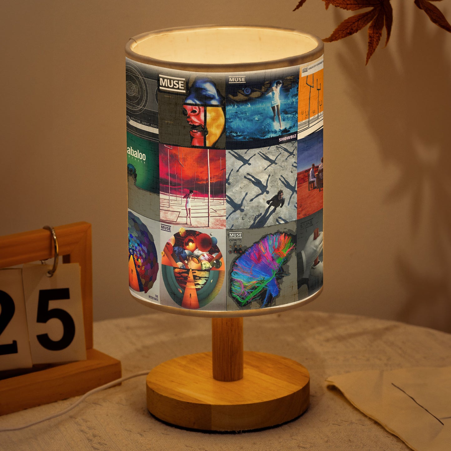 Muse Albums Fabric Lamp – Illuminate Your Inner Revolution