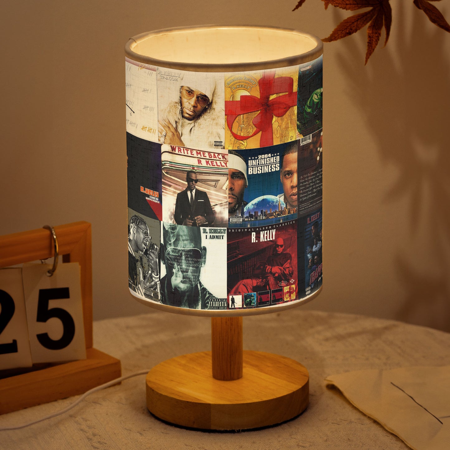 R&B Soul Glow – R. Kelly Albums Fabric Lamp