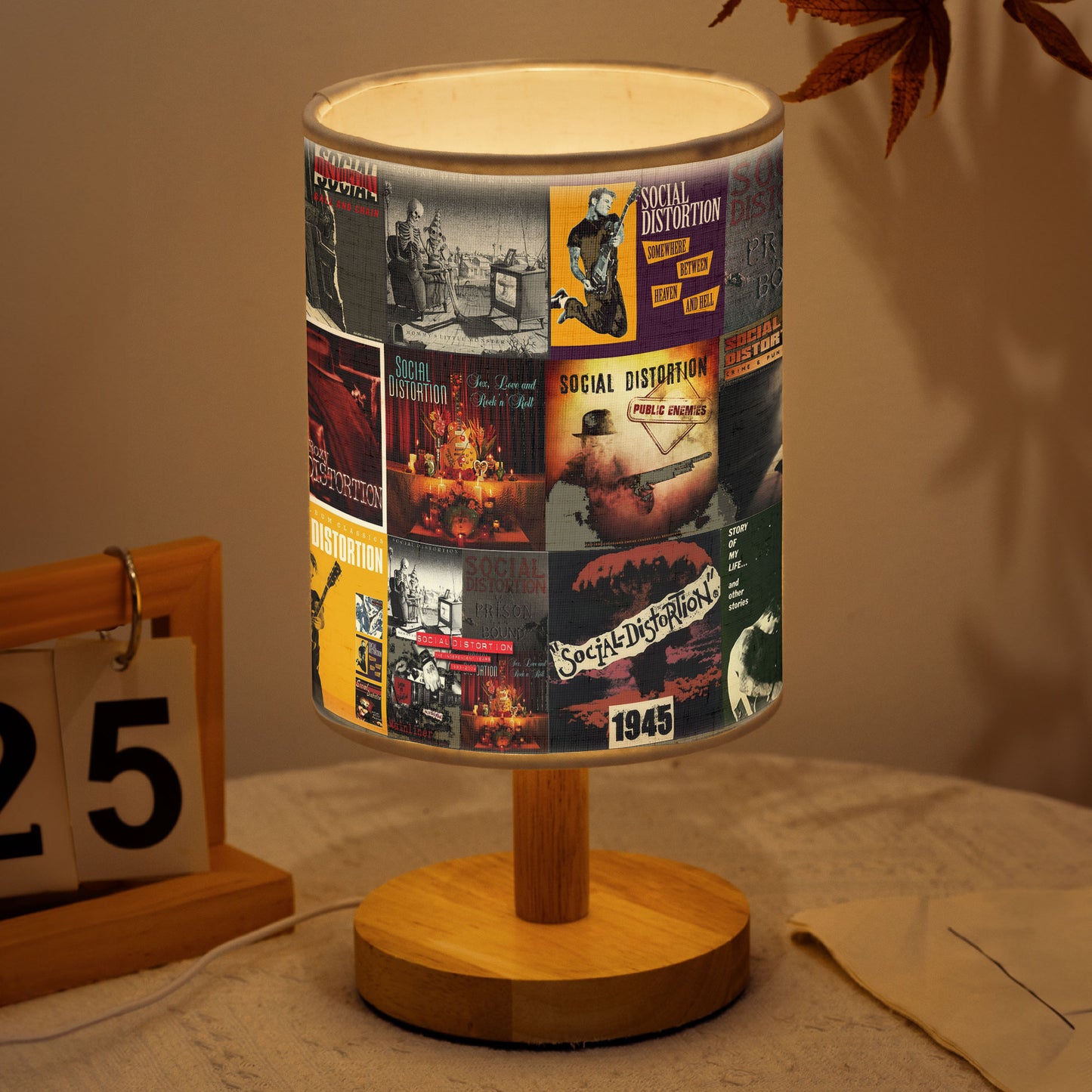 Punk Spirit Glow – Social Distortion Albums Fabric Lamp