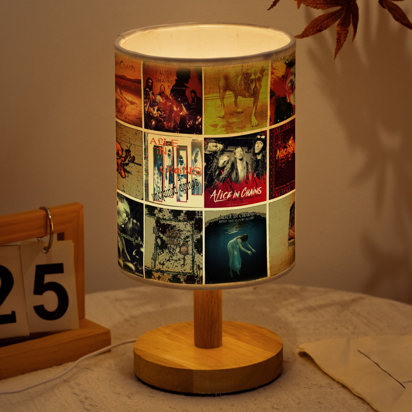 Alice in Chains Album Cover Table Lamp – Rock Grunge Music Decor