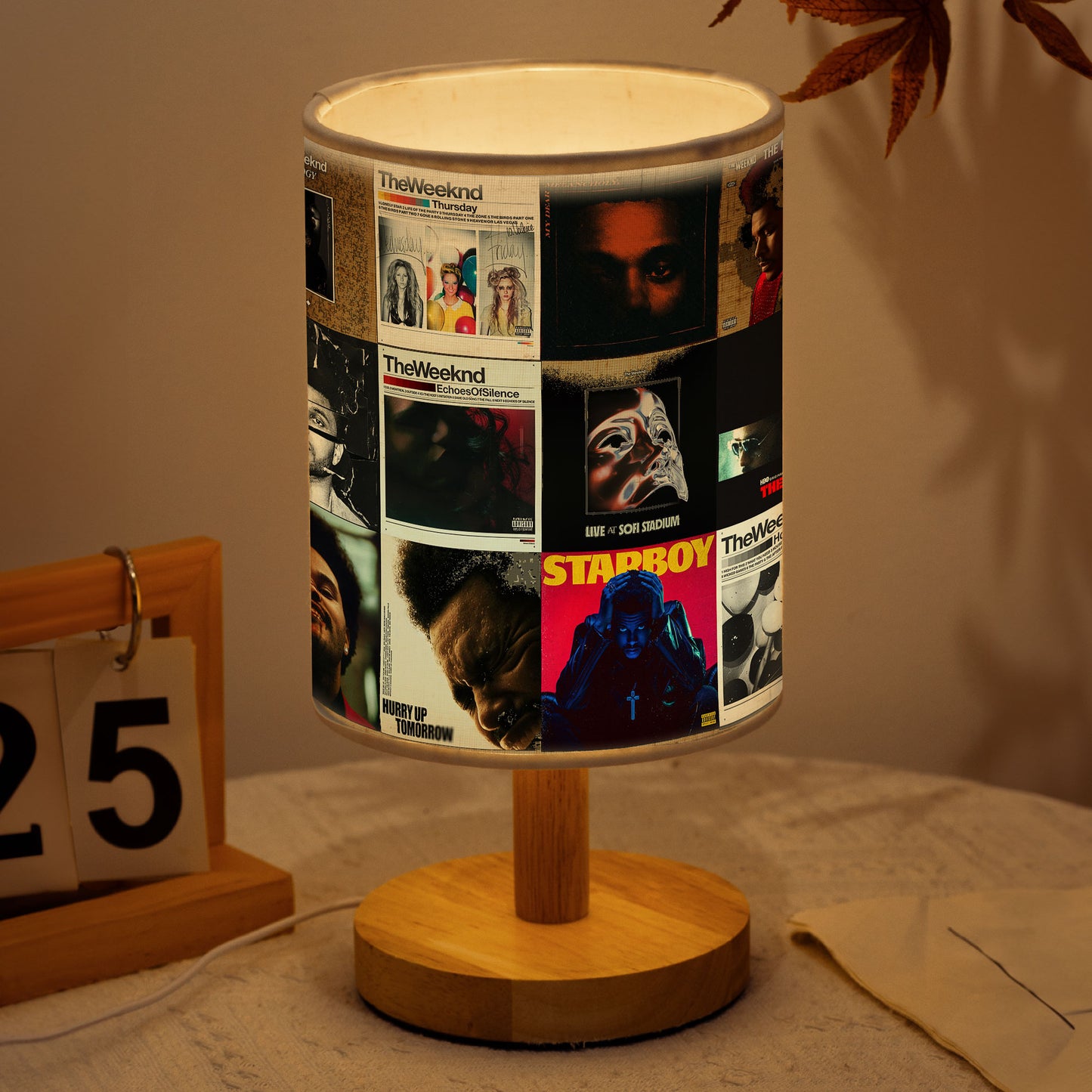 After Hours Glow – The Weeknd Albums Fabric Lamp