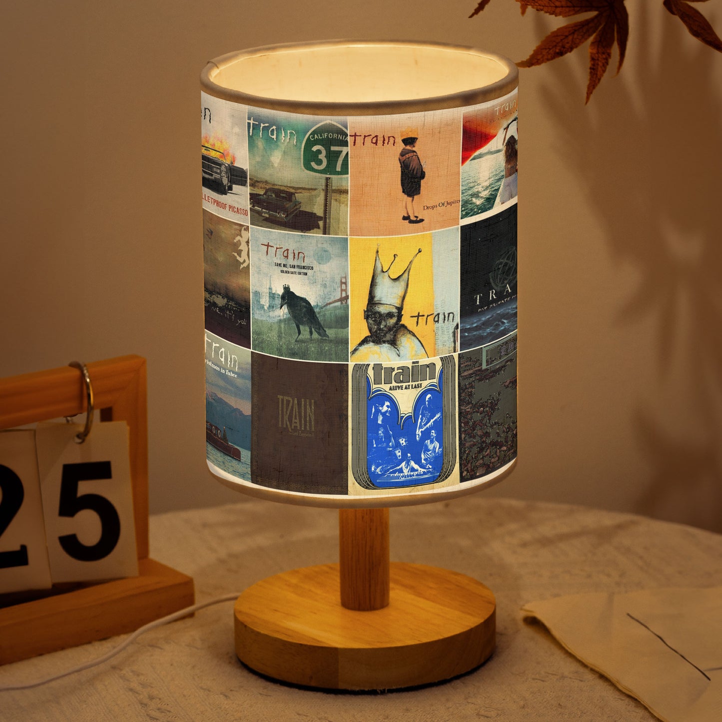 Drops of Jupiter – Train Albums Fabric Lamp