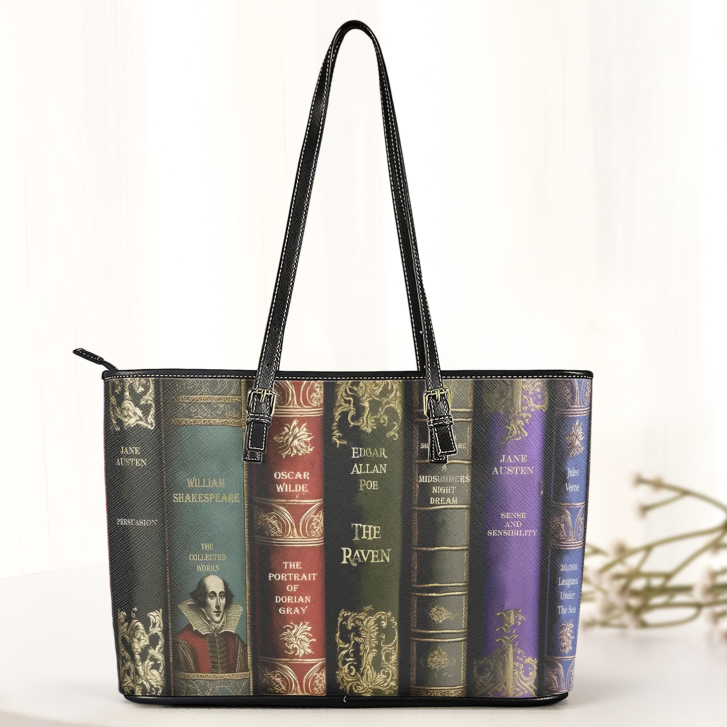 Gothic Classics Book Leather Handbag & Wallet Set – Literary Elegance for Dark Souls
