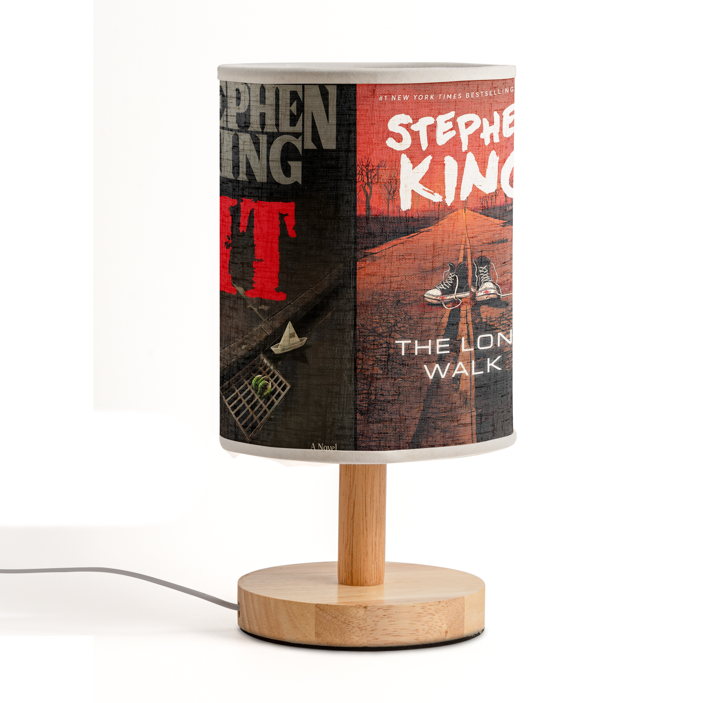 Stephen King Horror Novel Fabric Lamp