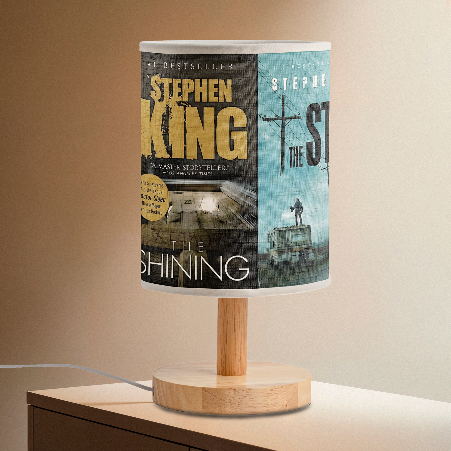 Stephen King Horror Novel Fabric Lamp