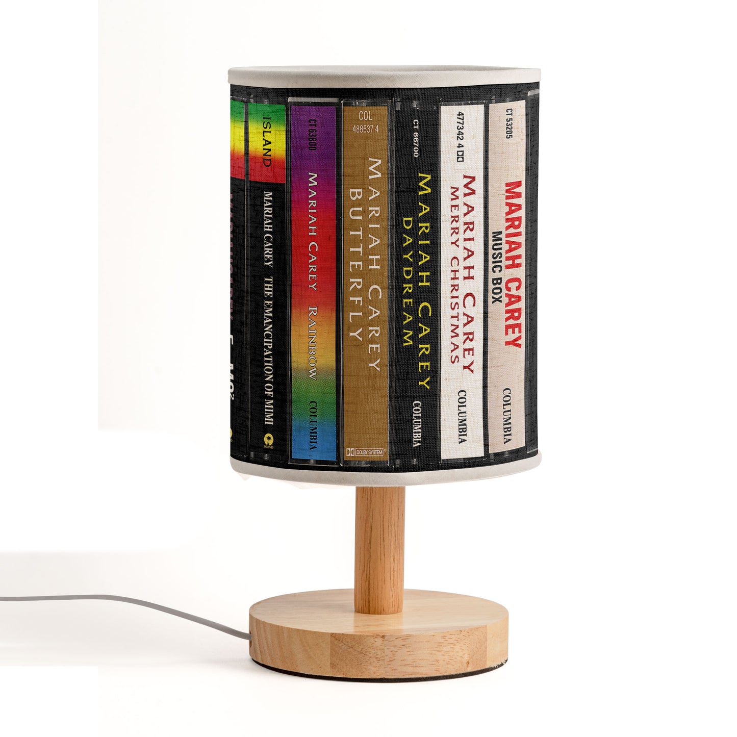 Retro Music Album Spine Fabric Lamp – A Tribute to Iconic Pop Classics