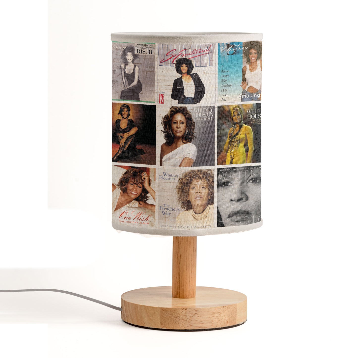 Whitney Houston Album Cover Lamp – Retro Music Legend Table Light