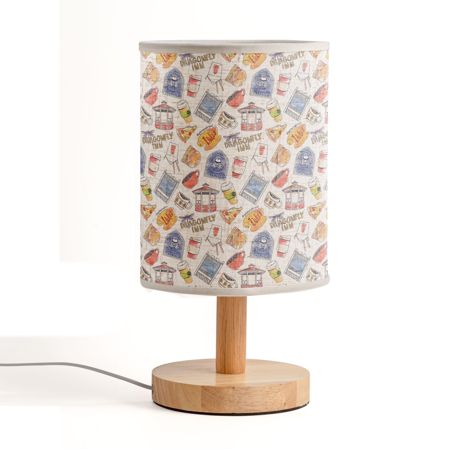 Gilmore Girls Inspired Fabric Lamp – Cozy Stars Hollow Room Décor