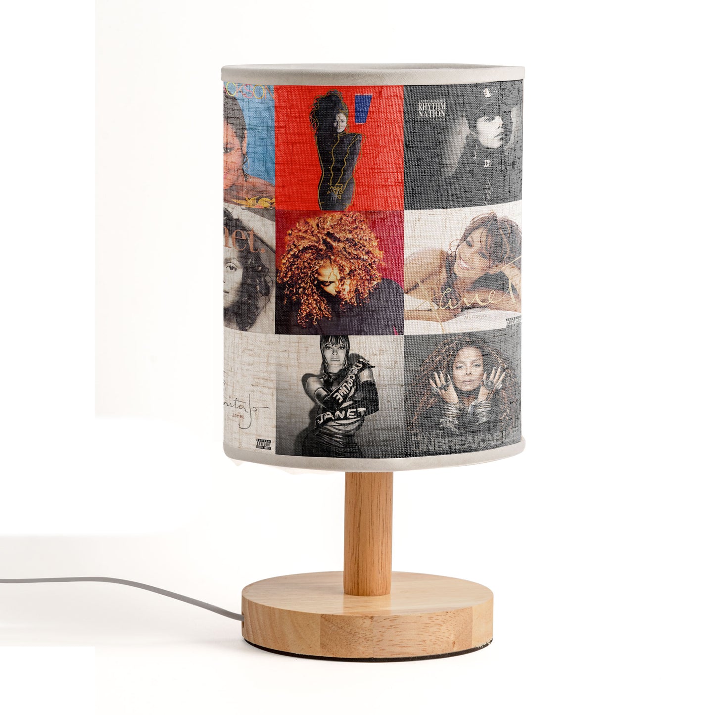 🎶 Janet Jackson Album Cover Table Lamp – Music Icon Edition
