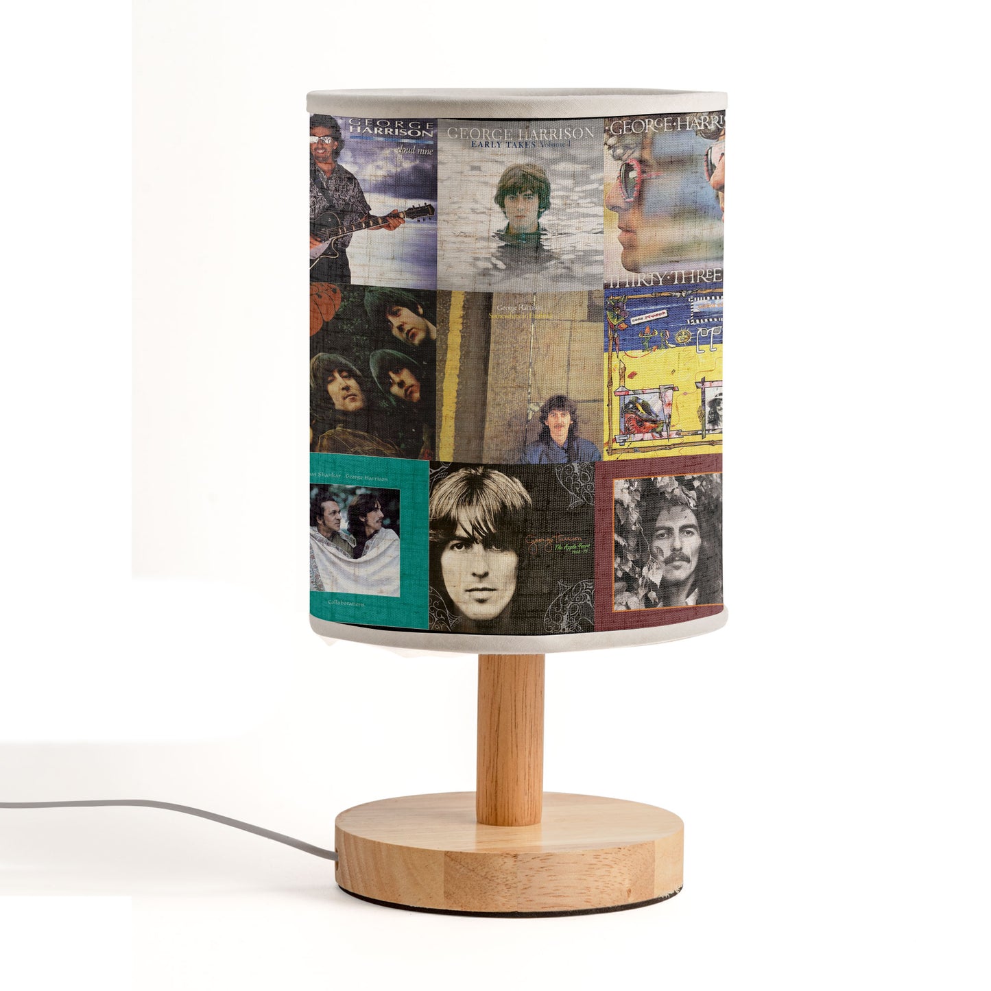 George Harrison Albums Lamp – A Glow of Peace and Melody
