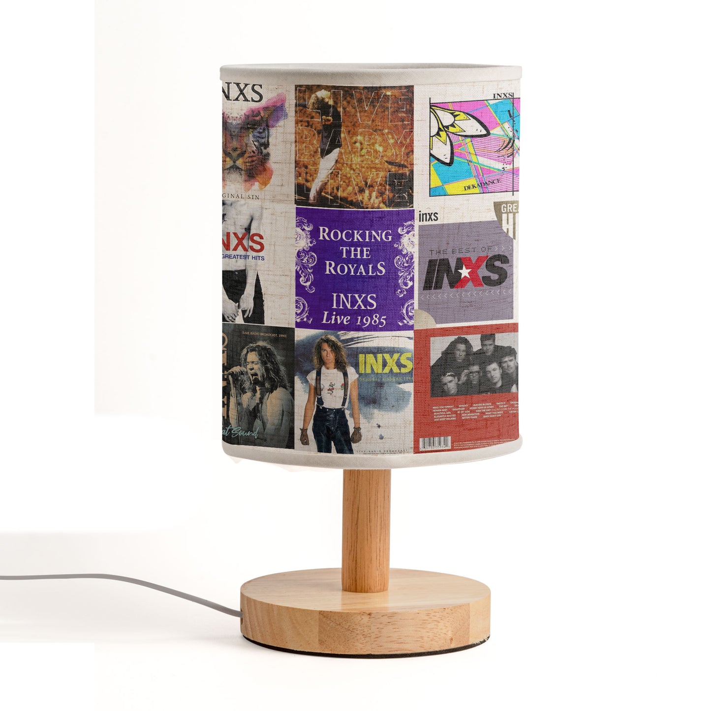 INXS Album Art Fabric Lamp – Light Up Your 80s Rock Spirit
