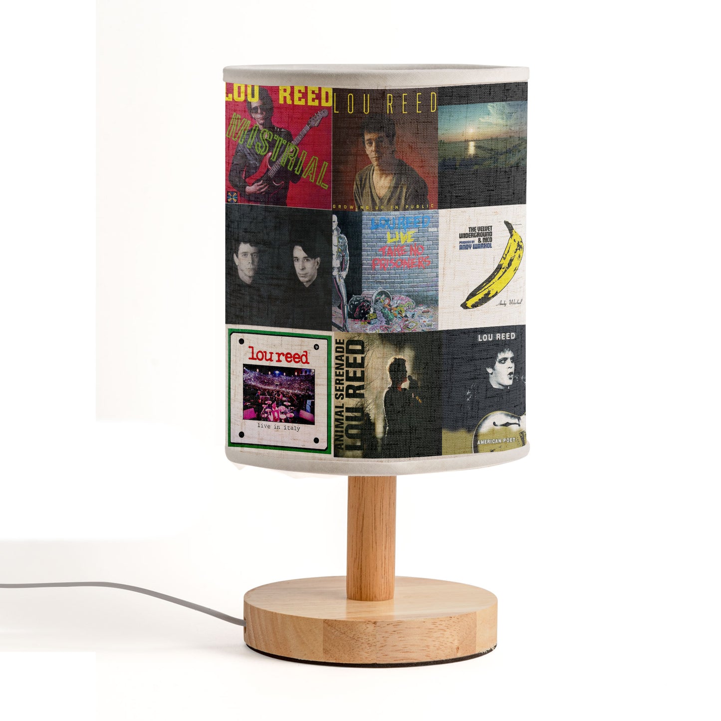 Lou Reed Album Art Decorative Fabric Lamp