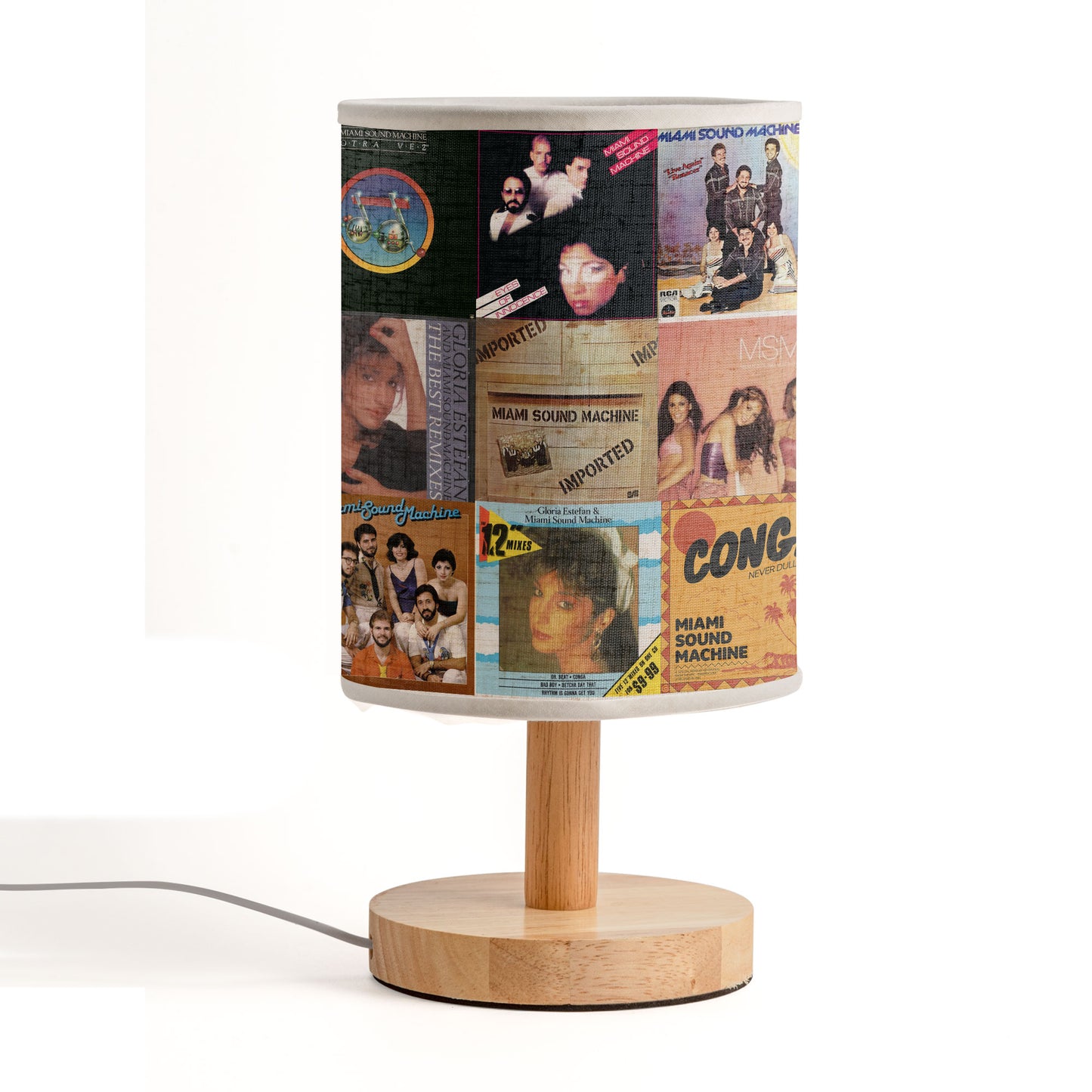 Gloria Estefan & Miami Sound Machine Albums Lamp – Retro Latin Pop Table Light