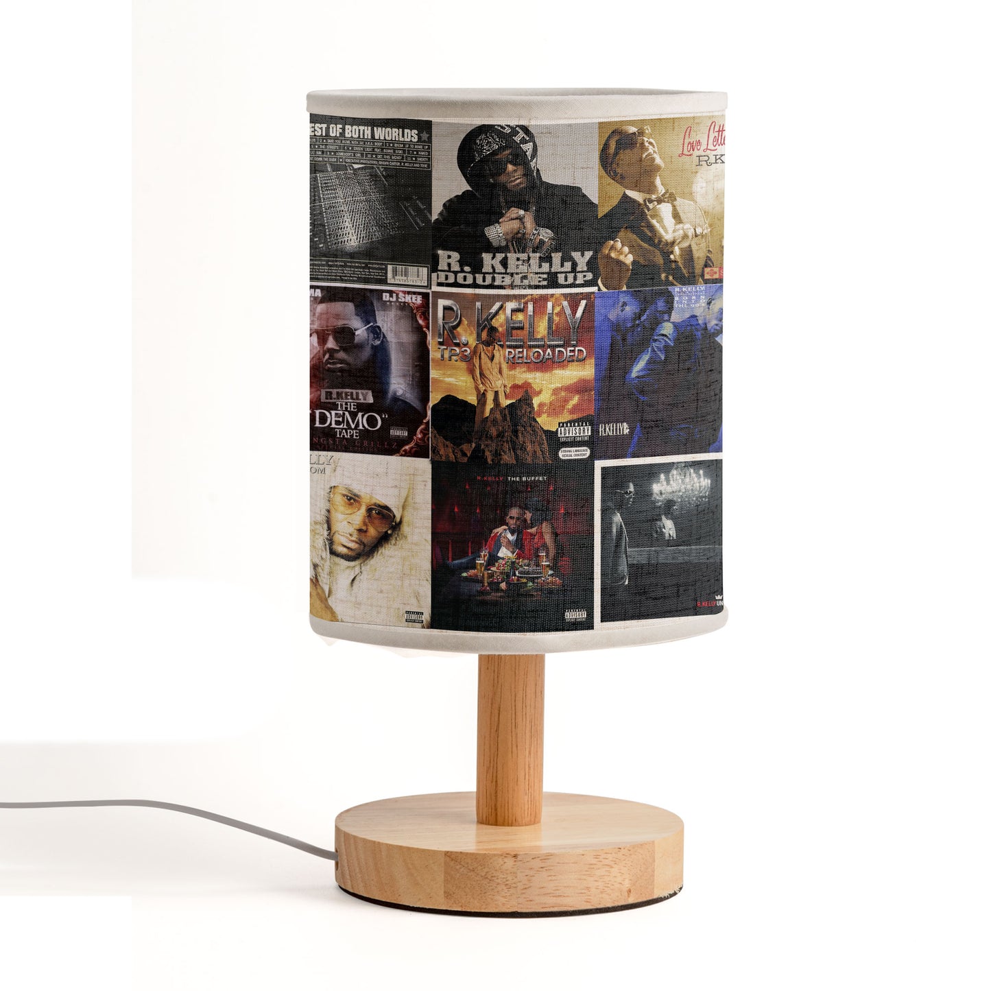 R&B Soul Glow – R. Kelly Albums Fabric Lamp