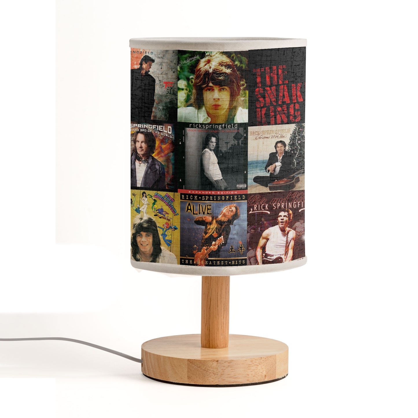 Rick Springfield Album Fabric Lamp – Rock ’80s Glow