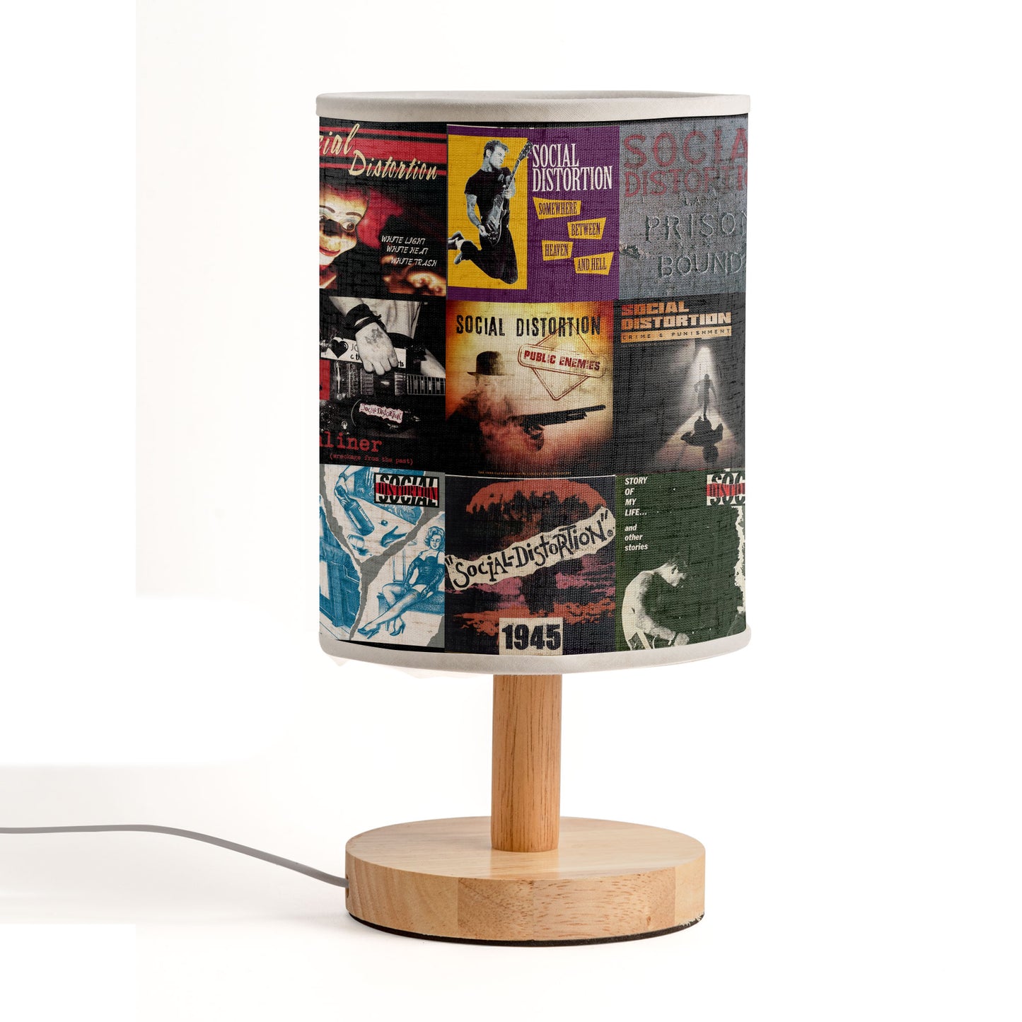 Punk Spirit Glow – Social Distortion Albums Fabric Lamp