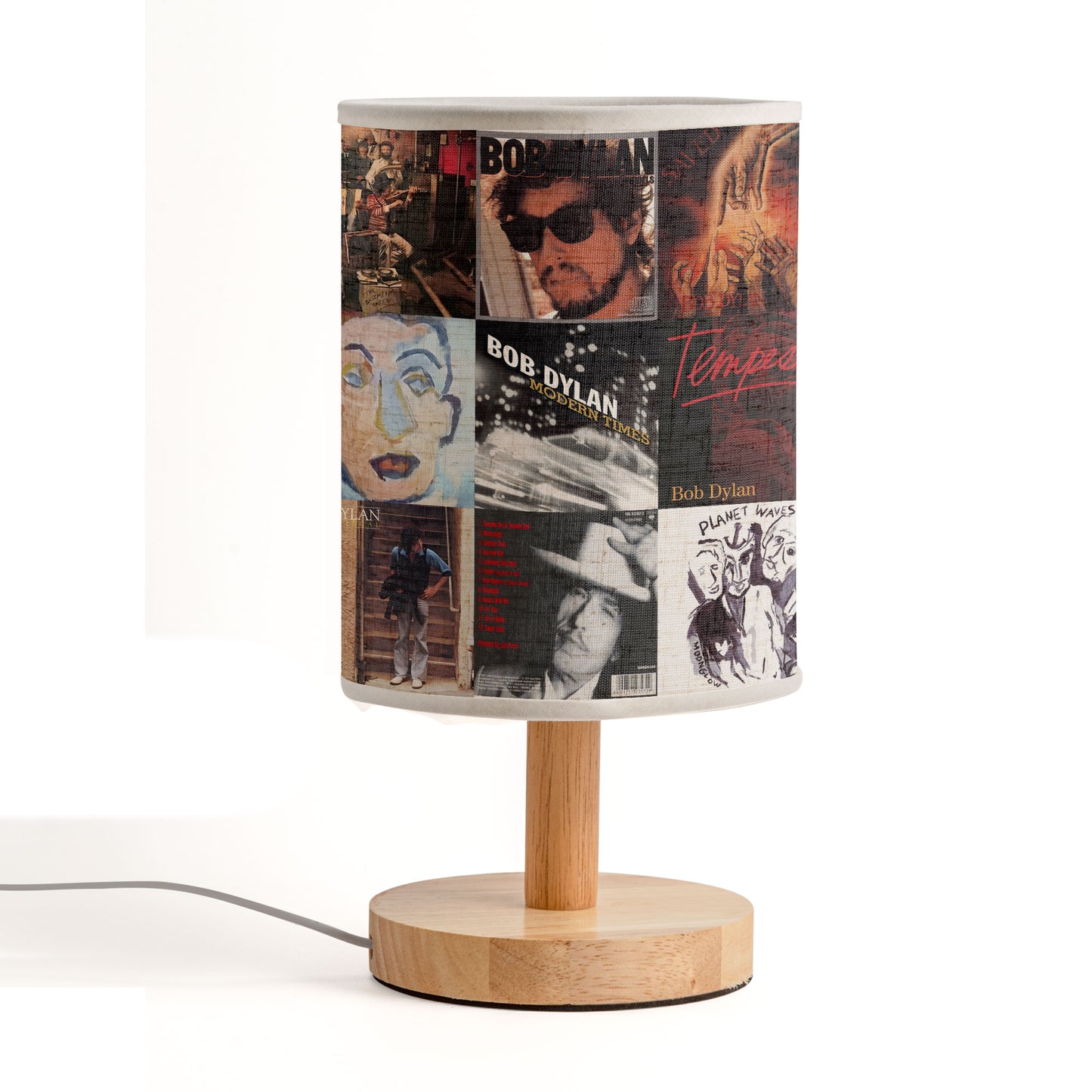 Bob Dylan Album Cover Table Lamp – Retro Music Decor for Fans