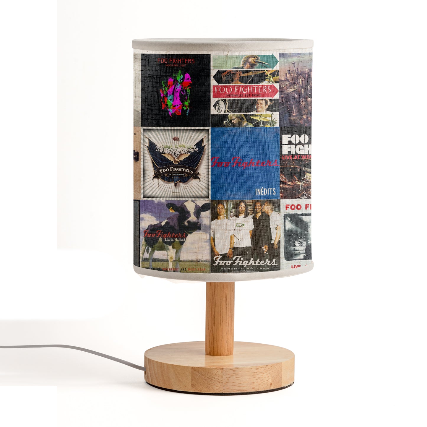 Foo Fighters Fabric Lamp – Rock Album Cover Table Light