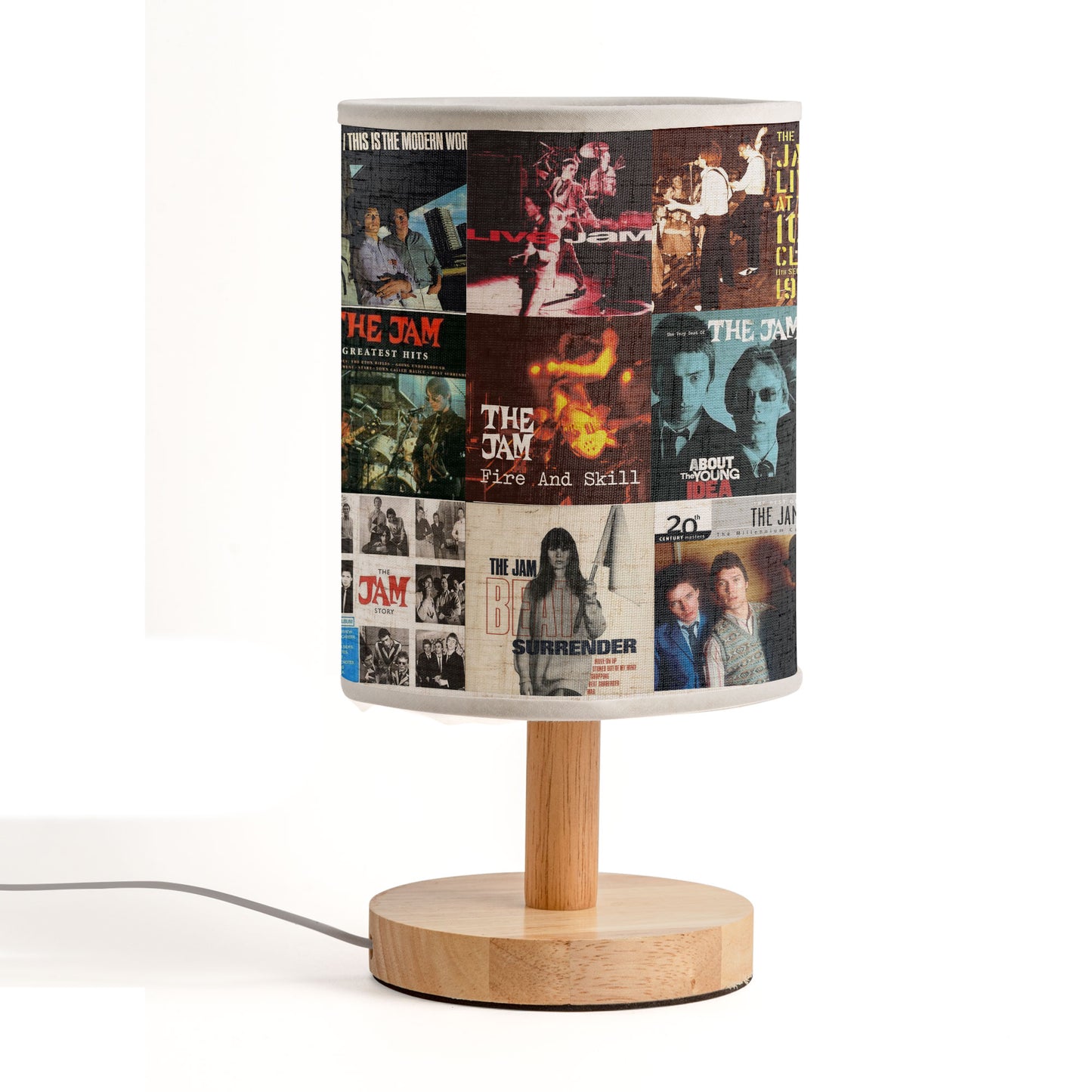 The Jam Album Art Fabric Lamp – Retro British Rock Vibes