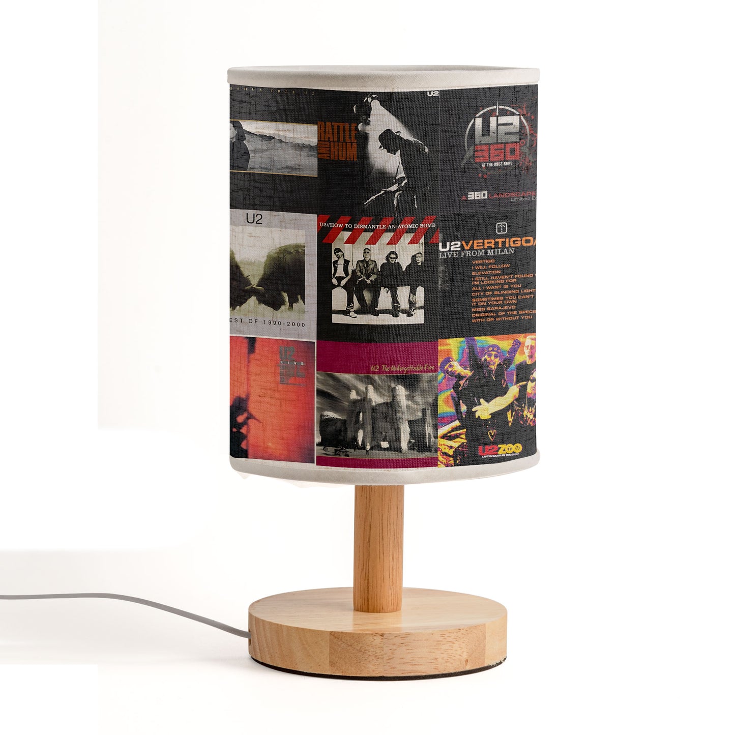 U2 Album Fabric Lamp – Rock Legends Decorative Light