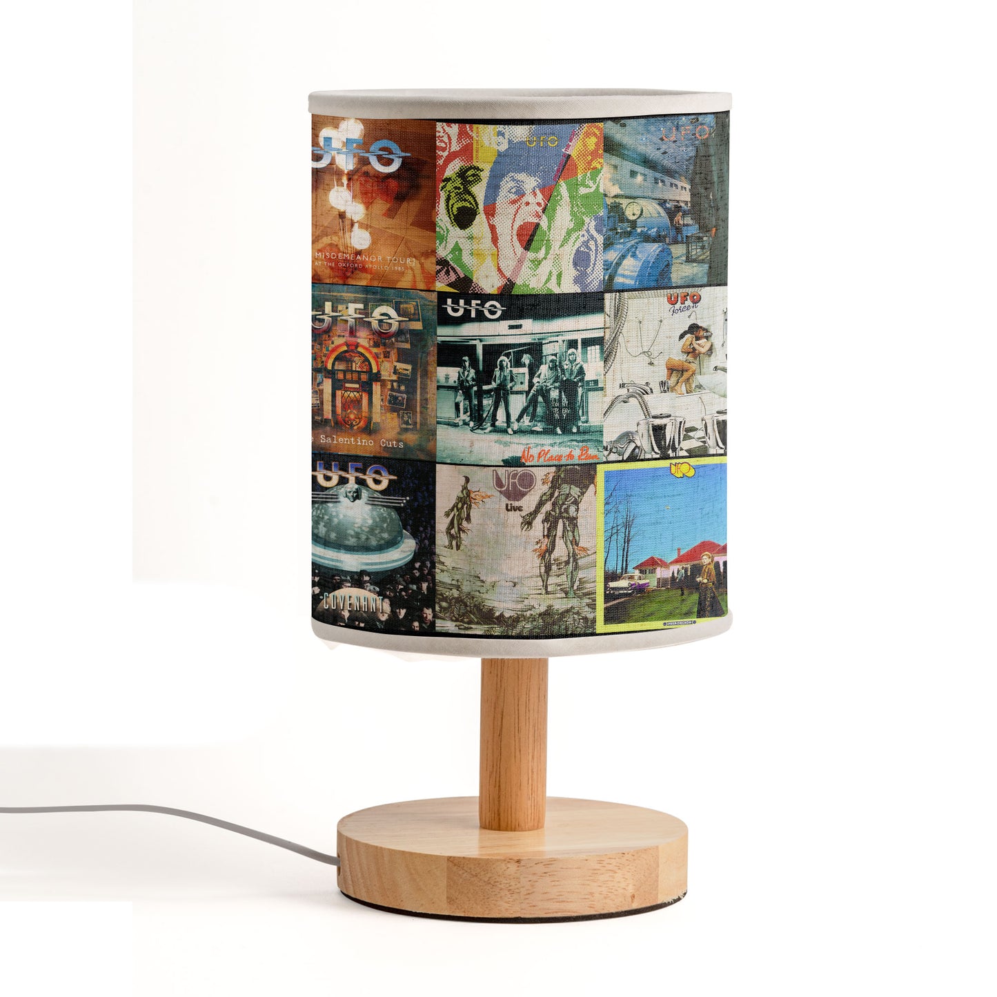 Rock Legends Shine – UFO Albums Fabric Lamp 🚀🎸