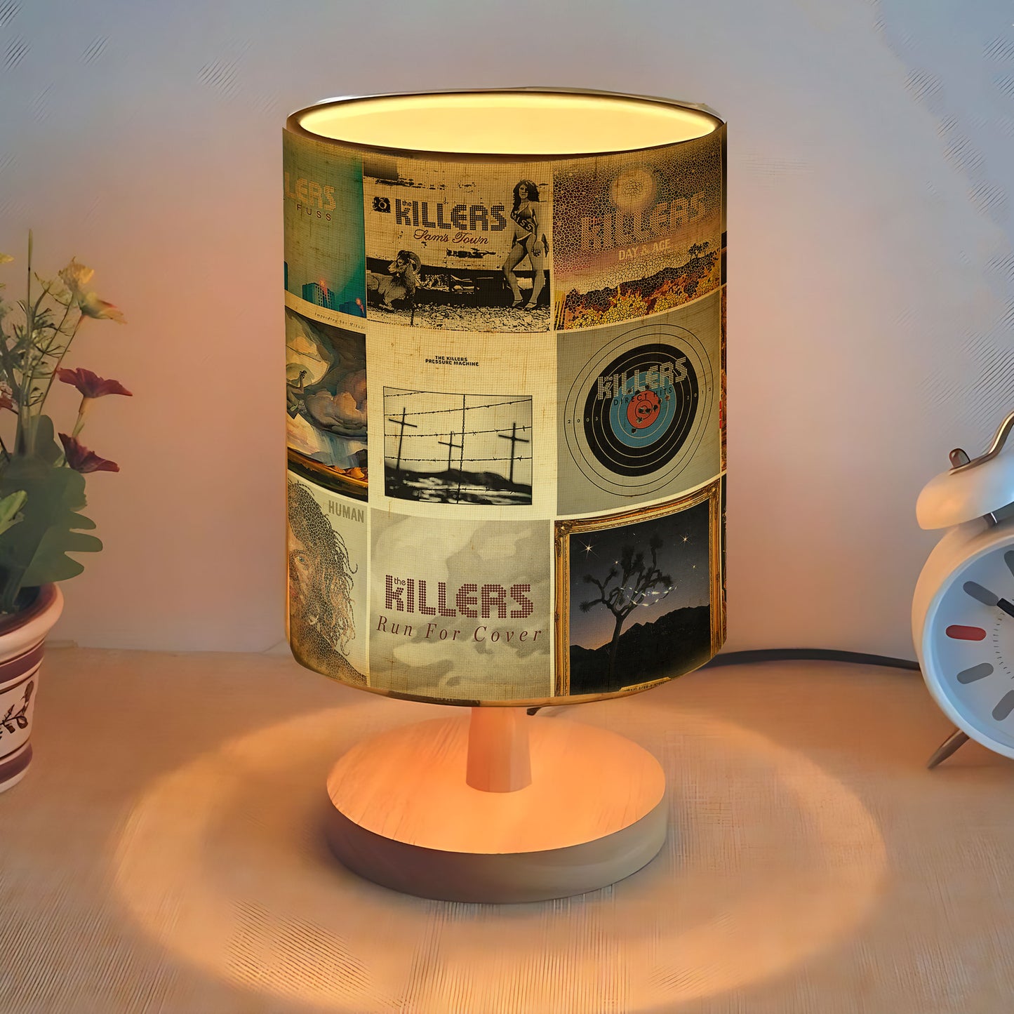 The Killers Album Art Fabric Lamp – Indie Rock Glow