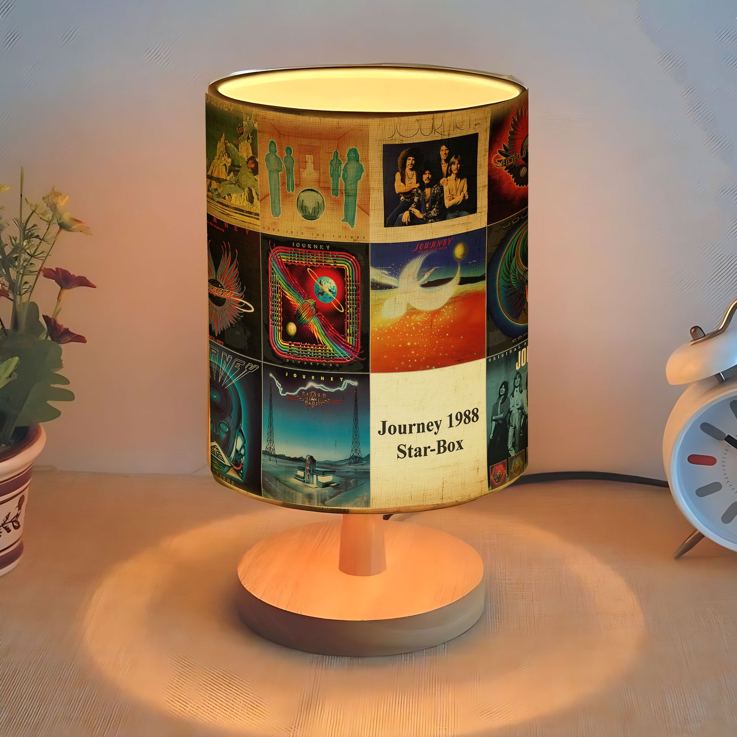 Journey Band Album Cover Lamp – 1988 Star Box Retro Music Decor
